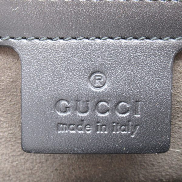 2118400125020 12 Gucci Guccissima Shoulder Bag Leather Black