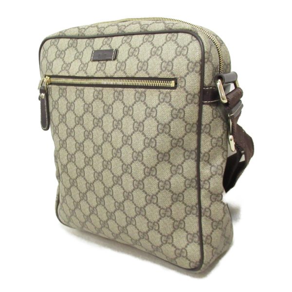 2118400128106 4 Gucci GG Supreme Shoulder Bag PVC Leather GG Canvas Beige