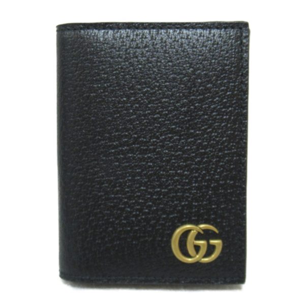 2118400131335 2 Gucci GG Marmont Business Card Holder Leather Black