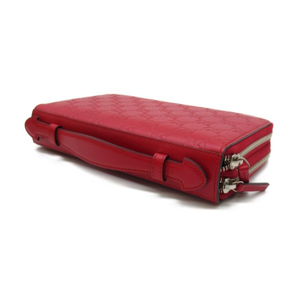 2118800091611 4 Gucci Guccissima Travel Case Leather Travel Case Red