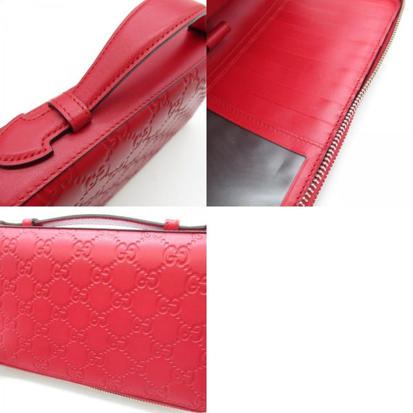 2118800091611 7c Gucci Guccissima Travel Case Leather Travel Case Red