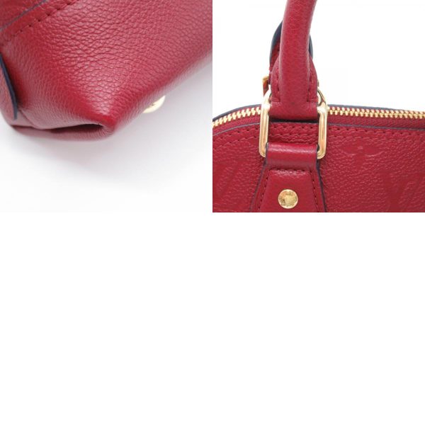 2118800098054 8c Louis Vuitton Neo Alma BB Leather Monogram Empreinte Shoulder Bag Bordeaux