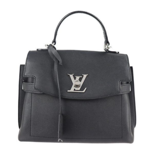 2120063008400 1 Louis Vuitton Lock Me Ever BB Handbag 2way Shoulder Leather Noir