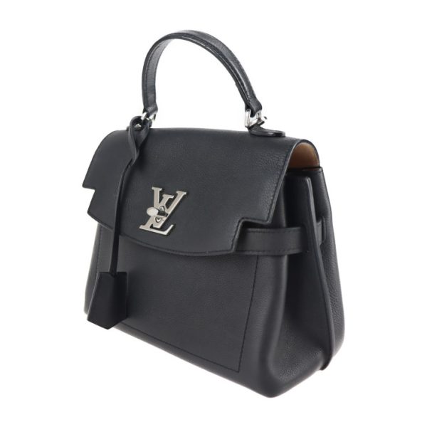 2120063008400 2 Louis Vuitton Lock Me Ever BB Handbag 2way Shoulder Leather Noir