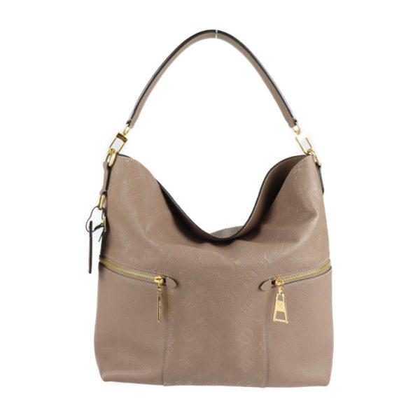 2127123007329 1 Louis Vuitton Melie Monogram Empreinte Leather Shoulder Bag 2way Tote Bag Taupe Glace
