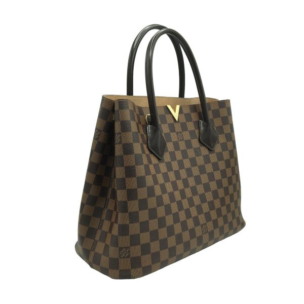 2175700032502 03 Louis Vuitton Kensington Tote Bag Damier Brown Gold Hardware