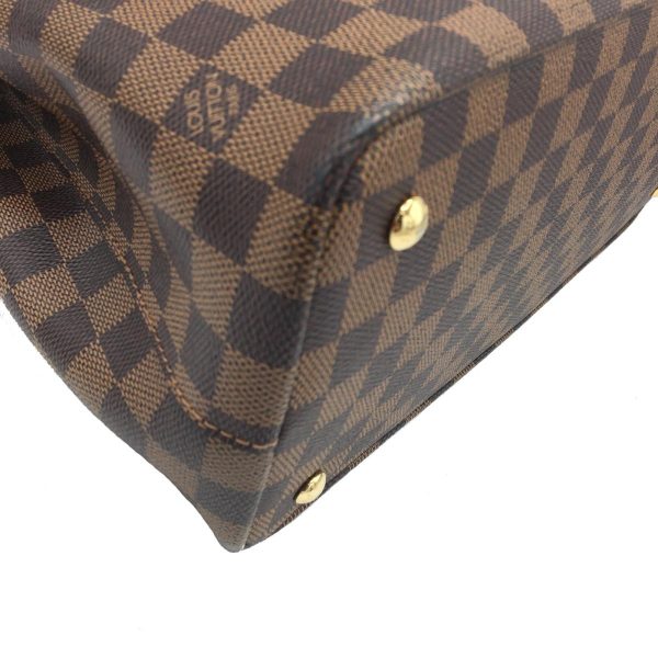 2175700032502 05 Louis Vuitton Kensington Tote Bag Damier Brown Gold Hardware