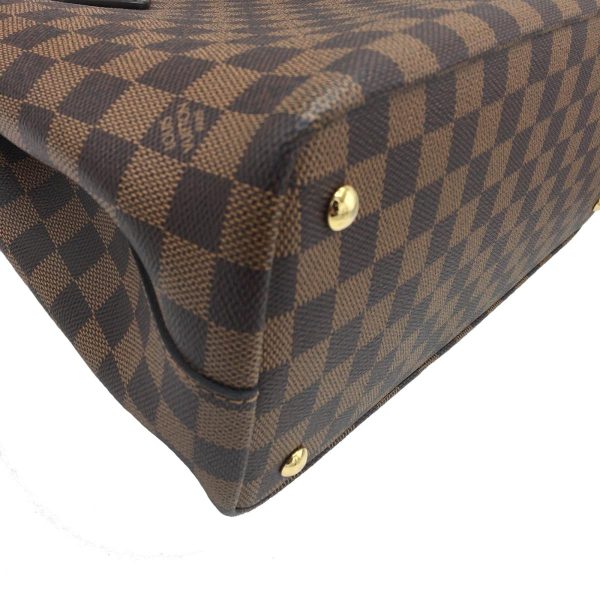 2175700032502 07 Louis Vuitton Kensington Tote Bag Damier Brown Gold Hardware