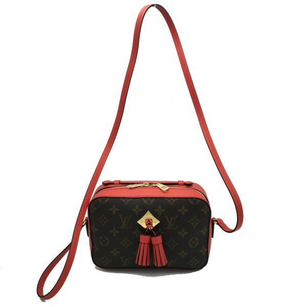 2175900078249 00 Louis Vuitton gold hardware Saintonge Monogram Coquelicot Shoulder Bag Red