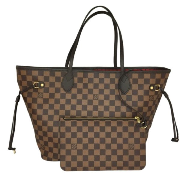 2175900081942 00 LOUIS VUITTON Neverfull MM Tote Bag Brown Damier