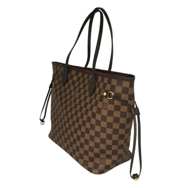 2175900081942 01 LOUIS VUITTON Neverfull MM Tote Bag Brown Damier