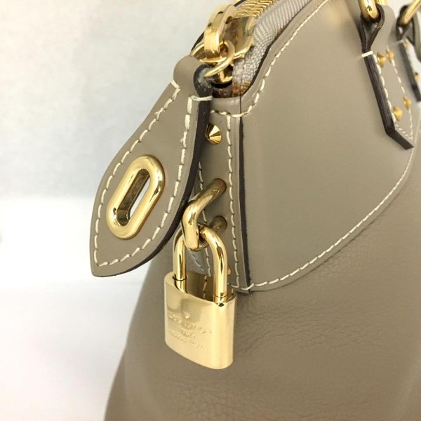 2175900083533 04 Louis Vuitton Lockit MM Handbag Suhali Gray