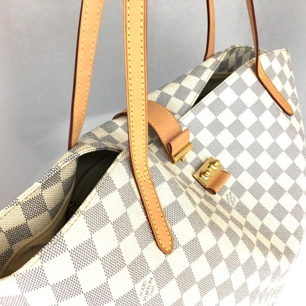 2175900084400 06 Louis Vuitton Salina PM Shoulder Bag Damier Azur Tote Bag White