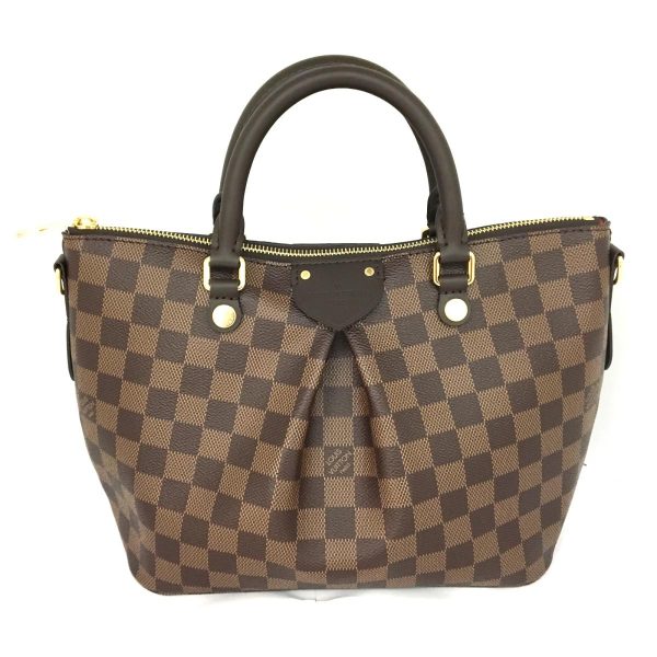 2175900087838 00 Louis Vuitton Siena 2WAY Damier Shoulder Bag Brown