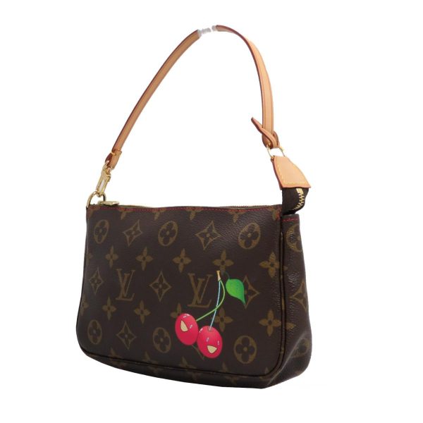 2176100072747 02 Louis Vuitton Accessory pouch Monogram Cherry Shoulder Bag Brown