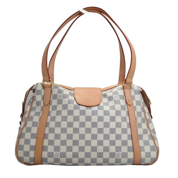 2176100081893 01 Louis Vuitton Stresa Damier Azur Shoulder Bag White