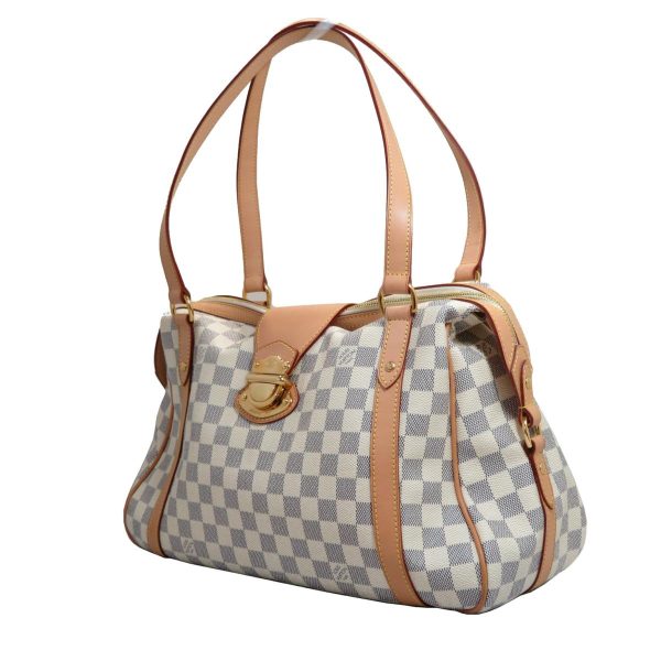 2176100081893 02 Louis Vuitton Stresa Damier Azur Shoulder Bag White