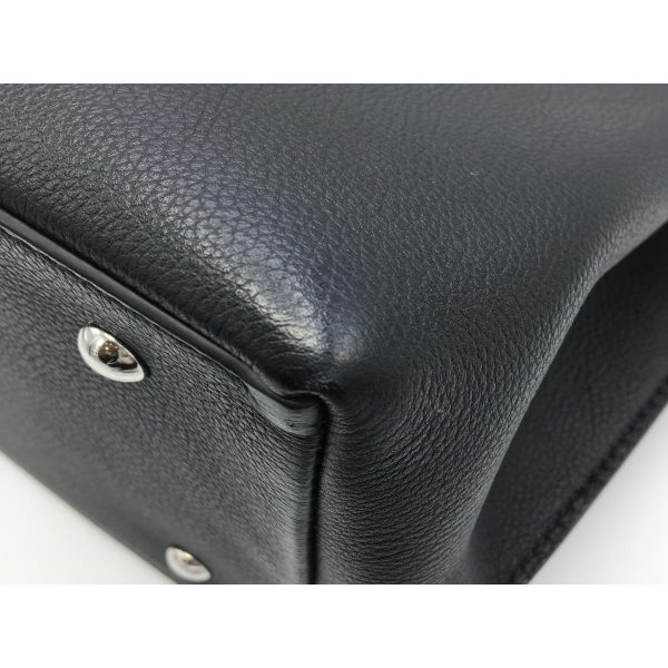 2176100087062 07 Louis Vuitton Lock Me Leather Handbag Black