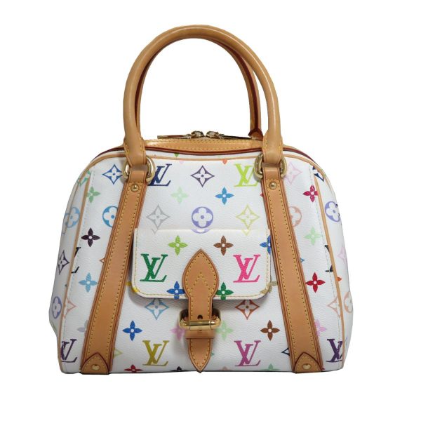 2176200001258 00 Louis Vuitton Priscilla Handbag Monogram Multicolor White