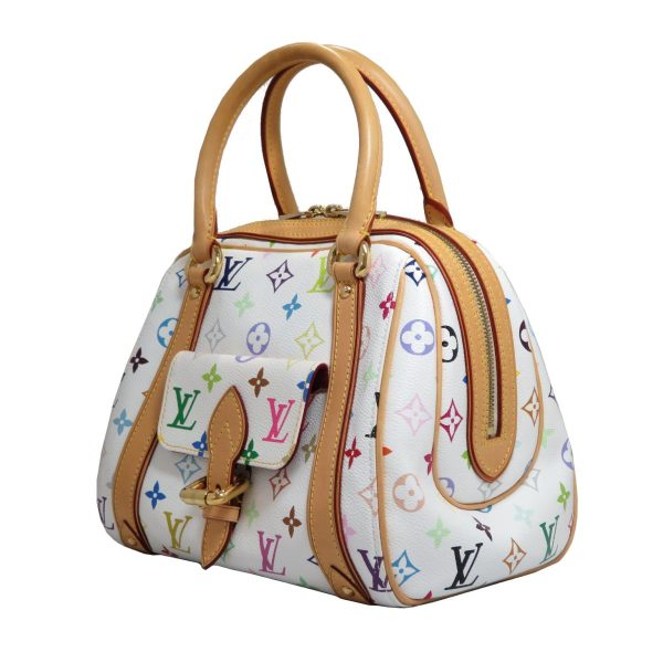 2176200001258 02 Louis Vuitton Priscilla Handbag Monogram Multicolor White