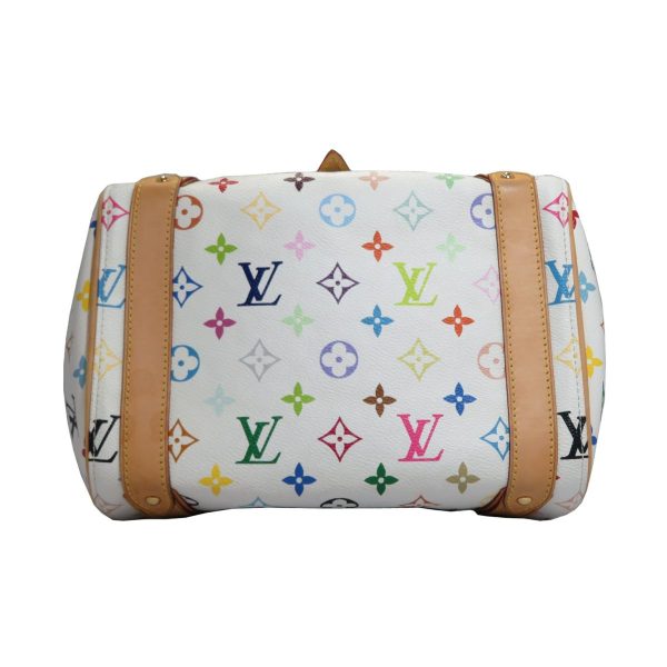 2176200001258 03 Louis Vuitton Priscilla Handbag Monogram Multicolor White