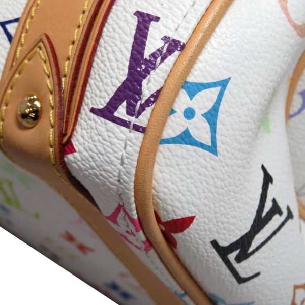 2176200001258 05 Louis Vuitton Priscilla Handbag Monogram Multicolor White