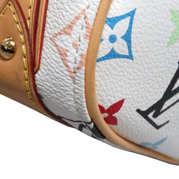 2176200001258 07 Louis Vuitton Priscilla Handbag Monogram Multicolor White