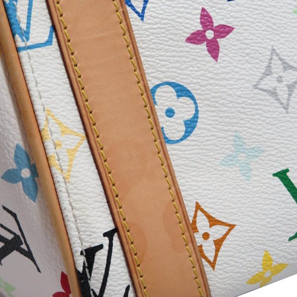 2176200001258 13 Louis Vuitton Priscilla Handbag Monogram Multicolor White