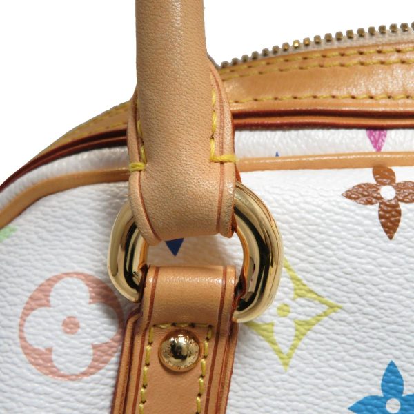 2176200001258 15 Louis Vuitton Priscilla Handbag Monogram Multicolor White