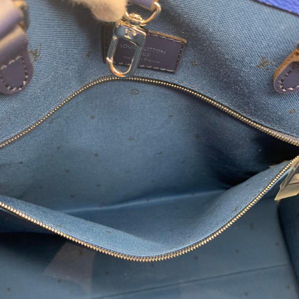 2176500055623 06 Louis Vuitton On the Go GM Monogram Giant Tote Bag Shoulder Bag Blue