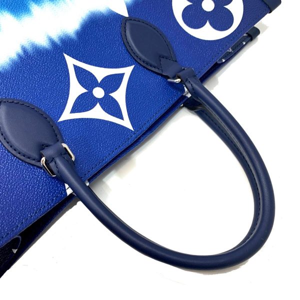 2176500055623 12 Louis Vuitton On the Go GM Monogram Giant Tote Bag Shoulder Bag Blue