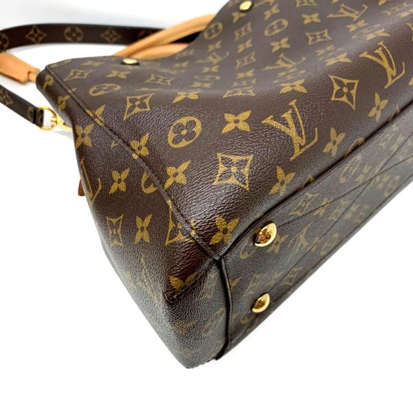 2176500056361 13 Louis Vuitton Montaigne MM 2WAY Handbag Monogram Shoulder Bag Brown