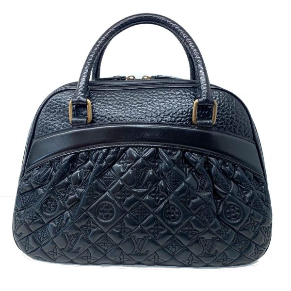 2176500057146 00 Louis Vuitton Monogram Vienna Black Noir Gold hardware Mini Boston Handbag Black