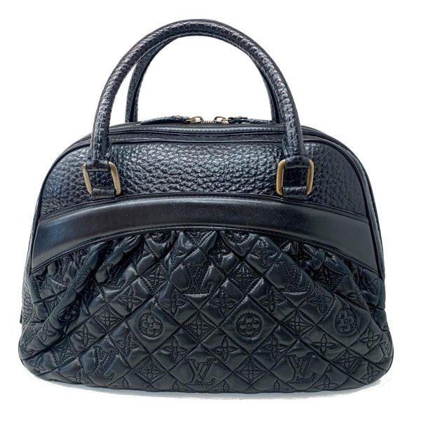 2176500057146 01 Louis Vuitton Monogram Vienna Black Noir Gold hardware Mini Boston Handbag Black