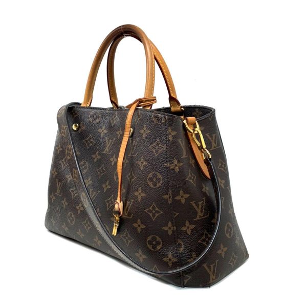 2176500057955 02 Louis Vuitton Montaigne MM 2WAY Handbag Shoulder Bag Monogram