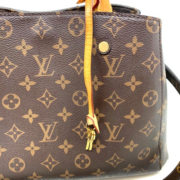 2176500057955 13 Louis Vuitton Montaigne MM 2WAY Handbag Shoulder Bag Monogram