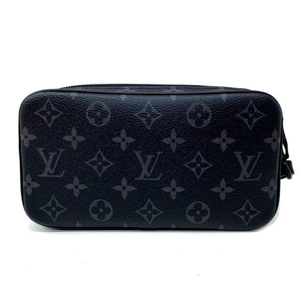 2176500060870 01 Louis Vuitton Pochette Volga Second Bag Monogram Eclipse Pouch Clutch Black