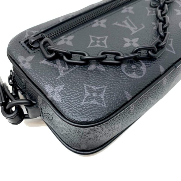 2176500060870 08 Louis Vuitton Pochette Volga Second Bag Monogram Eclipse Pouch Clutch Black