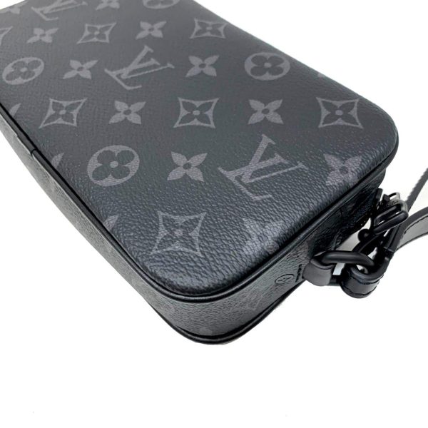 2176500060870 09 Louis Vuitton Pochette Volga Second Bag Monogram Eclipse Pouch Clutch Black