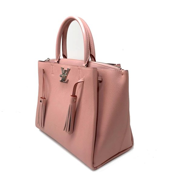 2176500061648 02 Louis Vuitton Lock Me 2 Way Tote Poodle Shoulder Bag Rose