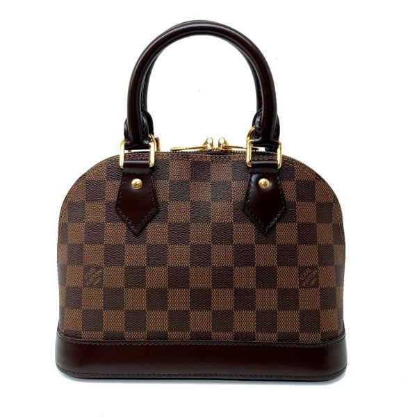 2176500061730 01 Louis Vuitton Alma BB 2way Handbag Damier Shoulder Bag Brown