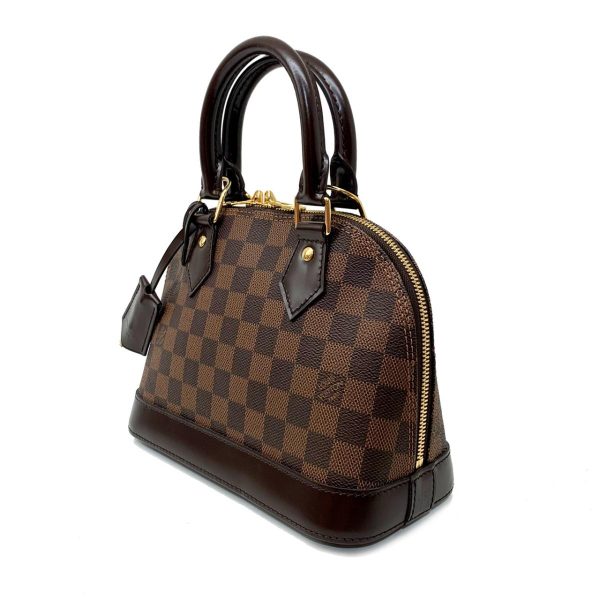 2176500061730 02 Louis Vuitton Alma BB 2way Handbag Damier Shoulder Bag Brown