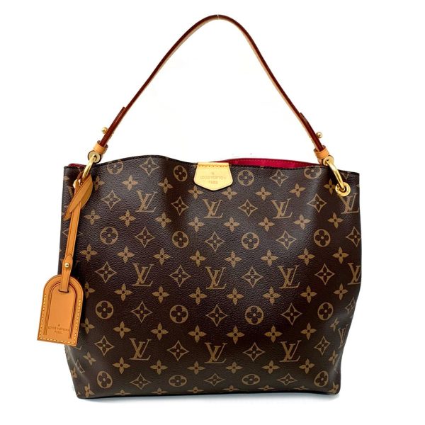 2176500062430 00 Louis Vuitton Graceful MM Shoulder Bag Monogram Handbag Brown