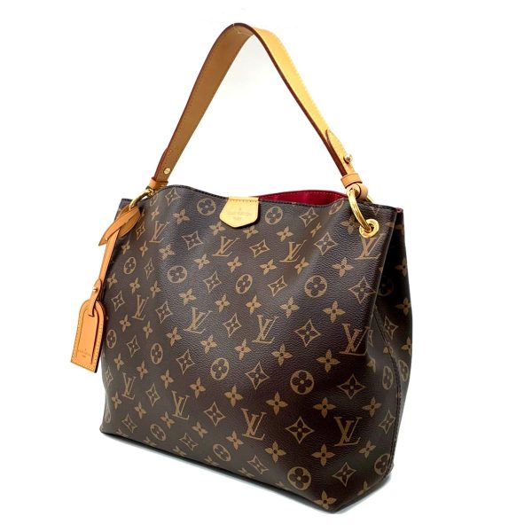 2176500062430 02 Louis Vuitton Graceful MM Shoulder Bag Monogram Handbag Brown