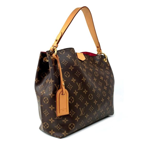 2176500062430 03 Louis Vuitton Graceful MM Shoulder Bag Monogram Handbag Brown