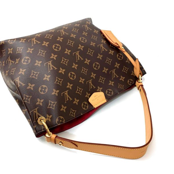 2176500062430 15 Louis Vuitton Graceful MM Shoulder Bag Monogram Handbag Brown