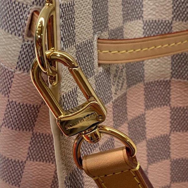 2176500065370 09 LOUIS VUITTON Girolatta Shoulder Bag White x Pink Gold Hardware Damier Azur