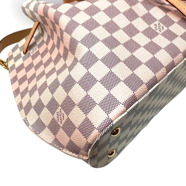 2176500065370 11 LOUIS VUITTON Girolatta Shoulder Bag White x Pink Gold Hardware Damier Azur