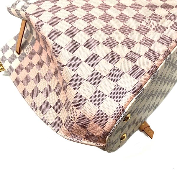 2176500065370 13 LOUIS VUITTON Girolatta Shoulder Bag White x Pink Gold Hardware Damier Azur