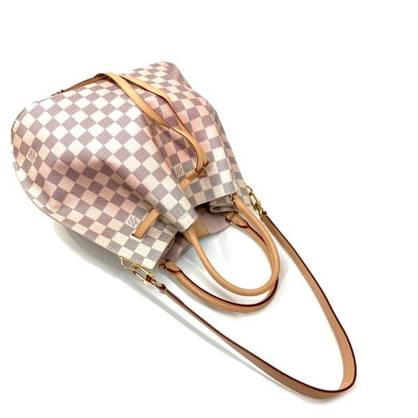 2176500065370 16 LOUIS VUITTON Girolatta Shoulder Bag White x Pink Gold Hardware Damier Azur